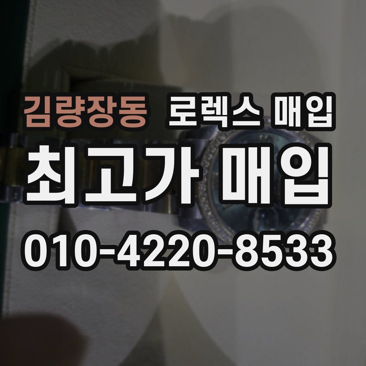 김량장동 로렉스 매입