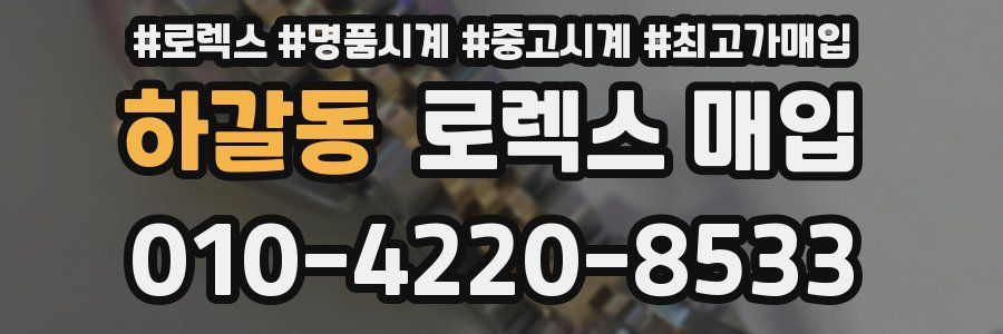 하갈동 로렉스 매입