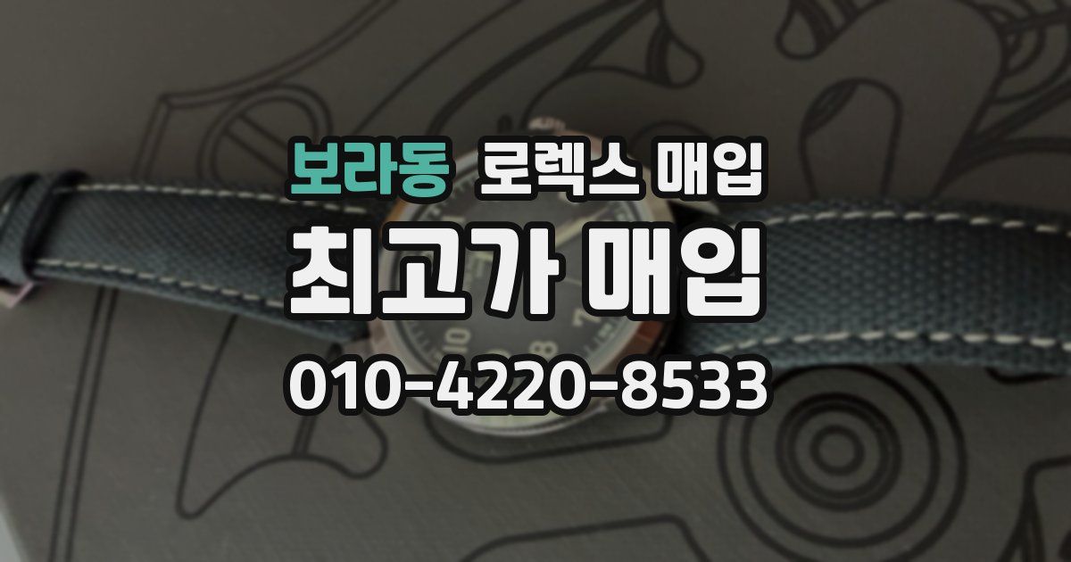 보라동 로렉스 매입