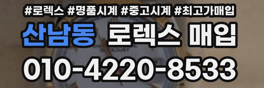 산남동 로렉스 매입
