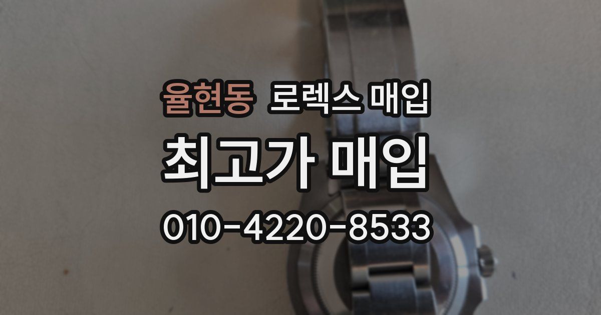 율현동 로렉스 매입