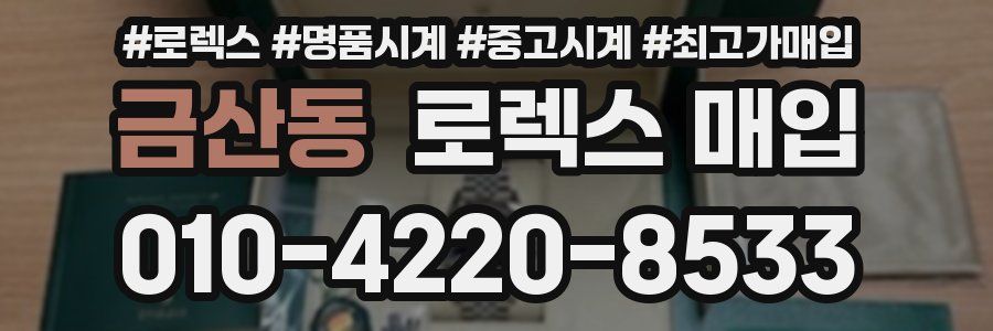 금산동 로렉스 매입