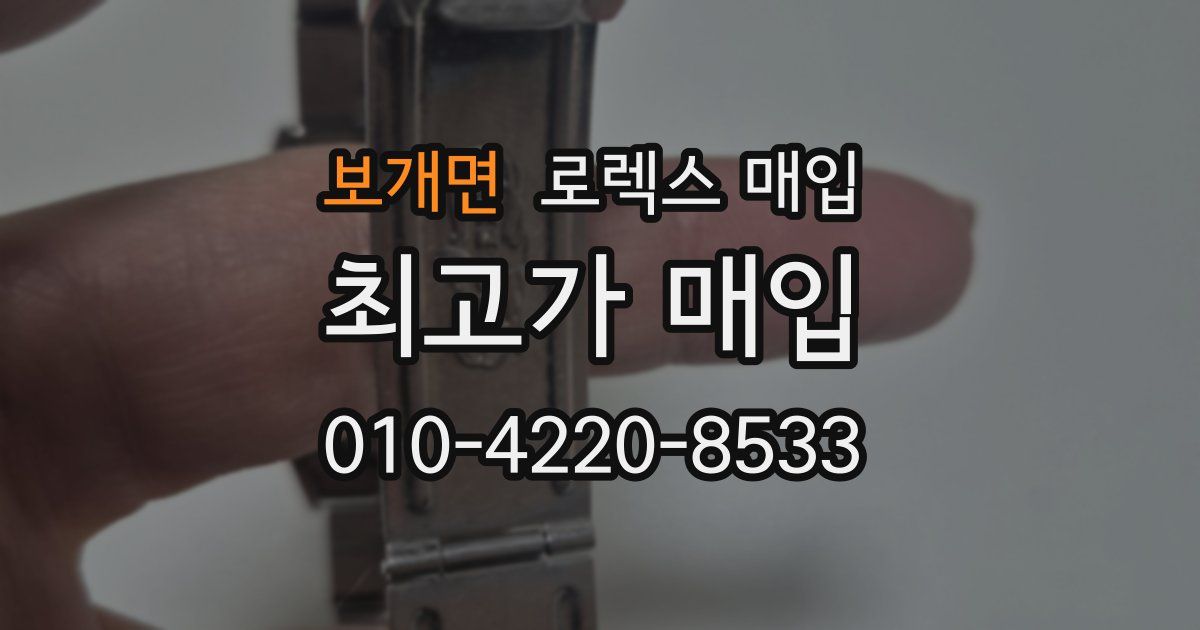 보개면 로렉스 매입