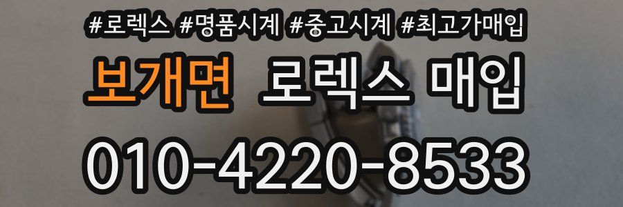 보개면 로렉스 매입