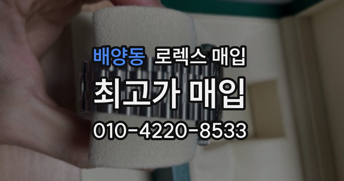 배양동 로렉스 매입