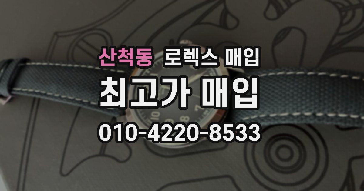 산척동 로렉스 매입