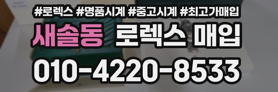 새솔동 로렉스 매입