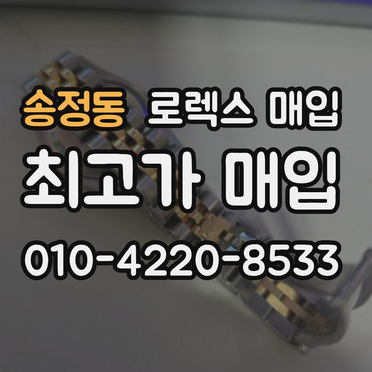 송정동 로렉스 매입