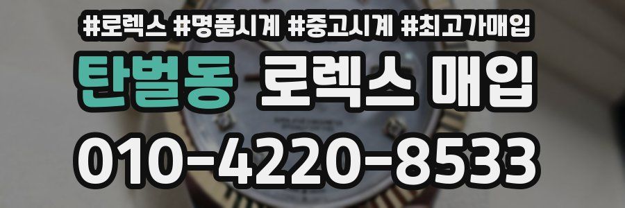 탄벌동 로렉스 매입
