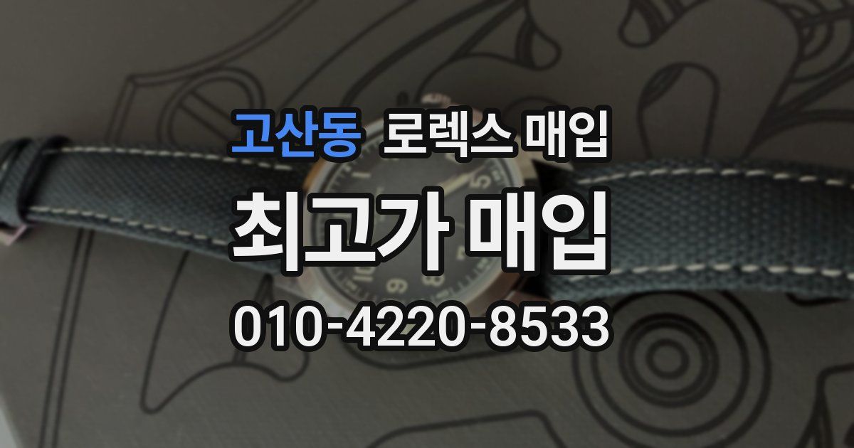 고산동 로렉스 매입