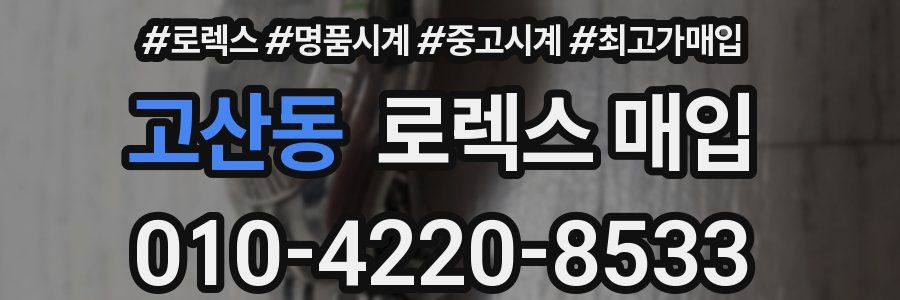 고산동 로렉스 매입