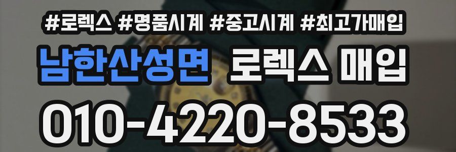 남한산성면 로렉스 매입