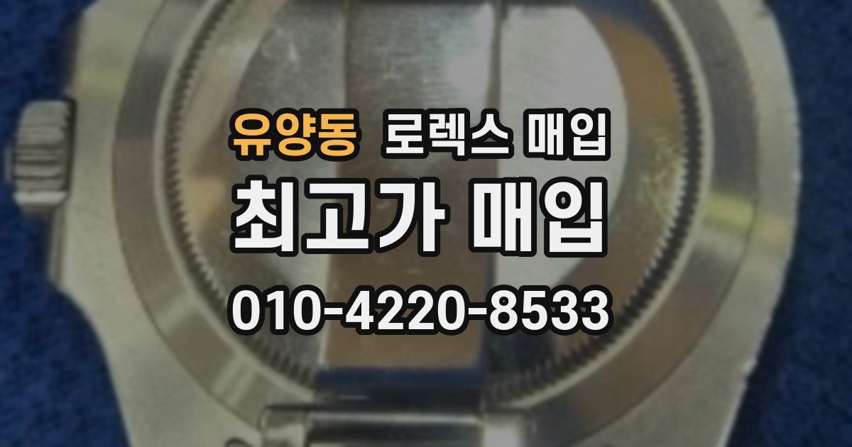 유양동 로렉스 매입