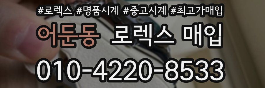어둔동 로렉스 매입
