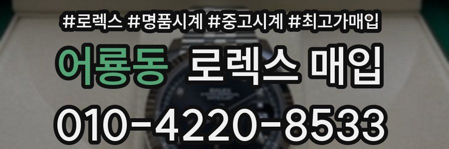 어룡동 로렉스 매입
