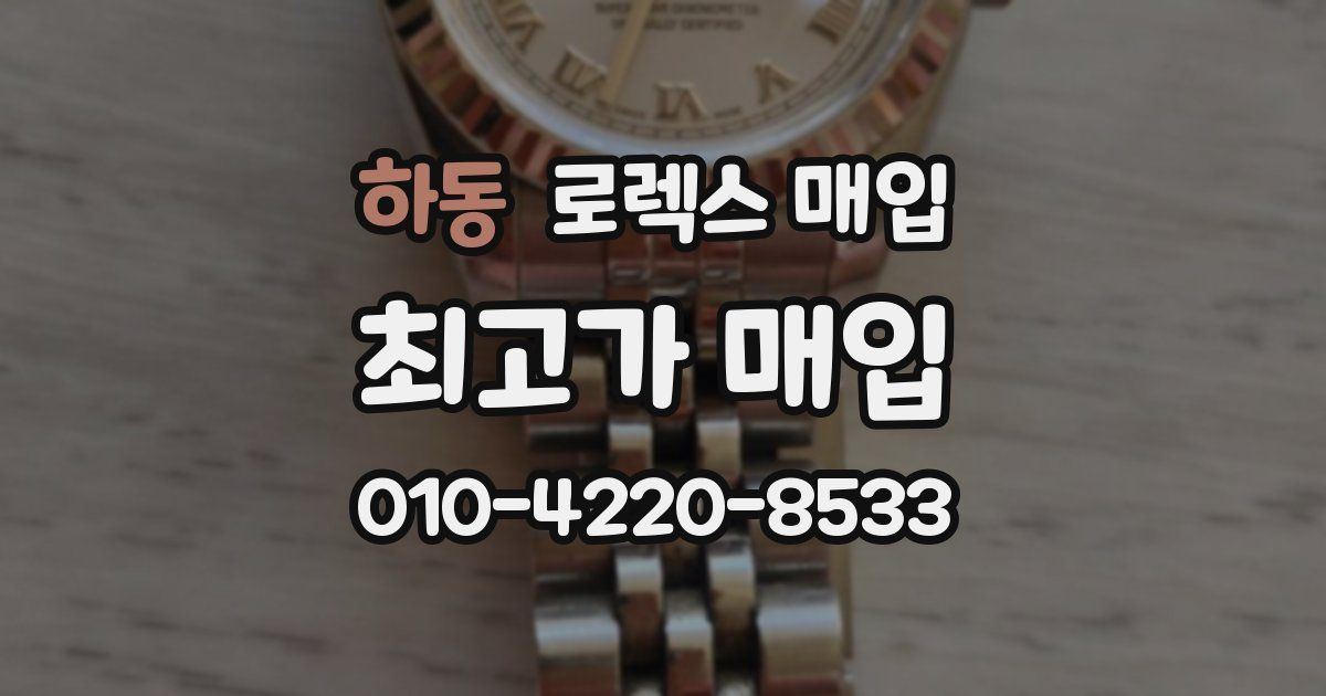 하동 로렉스 매입