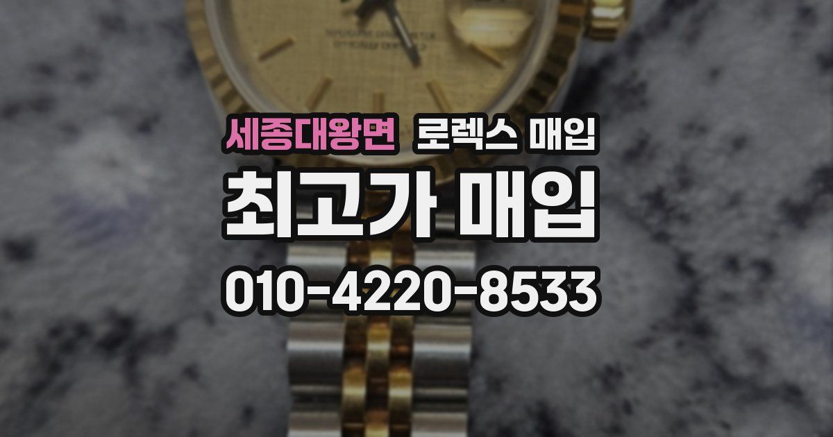 세종대왕면 로렉스 매입