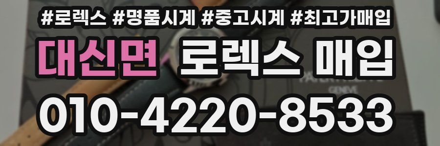 대신면 로렉스 매입