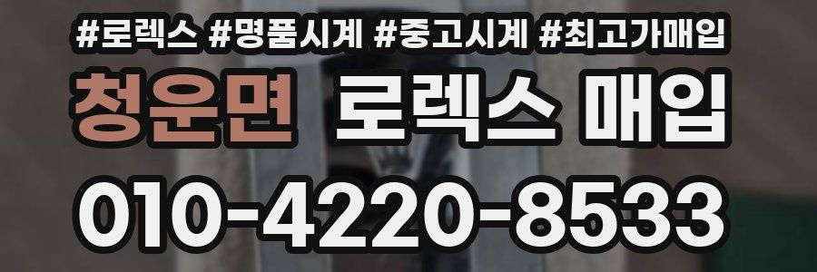 청운면 로렉스 매입