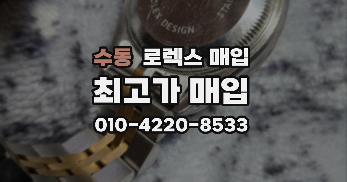 수동 로렉스 매입