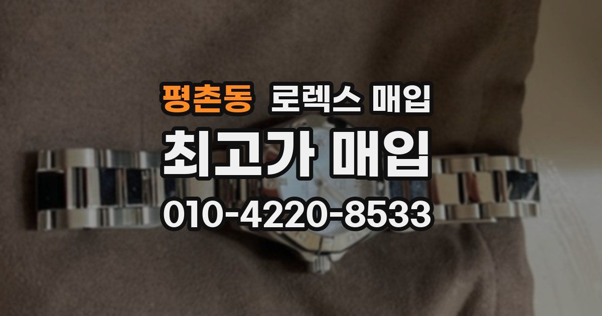 평촌동 로렉스 매입