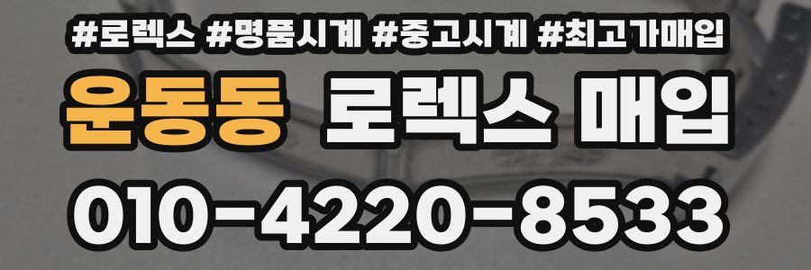 운동동 로렉스 매입