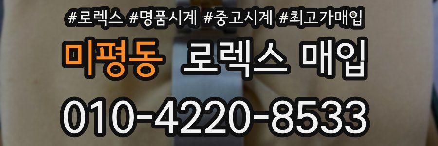 미평동 로렉스 매입