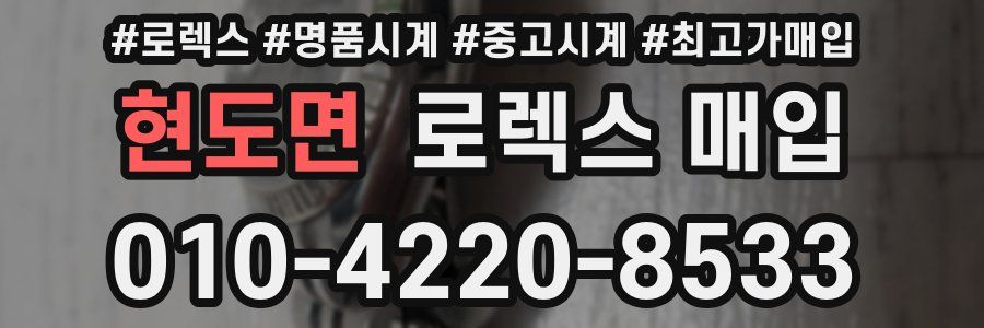 현도면 로렉스 매입