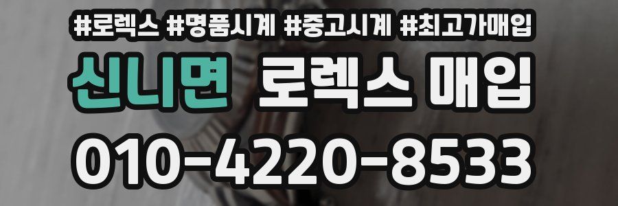 신니면 로렉스 매입