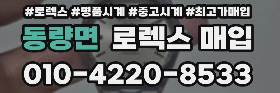 동량면 로렉스 매입