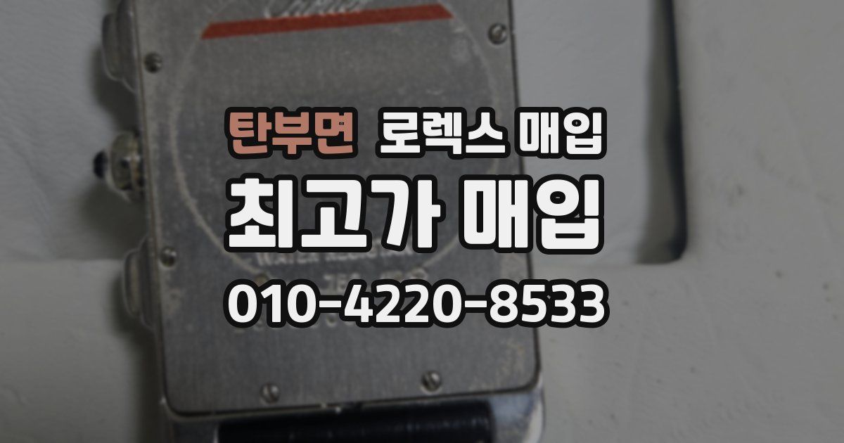 탄부면 로렉스 매입