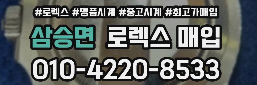 삼승면 로렉스 매입