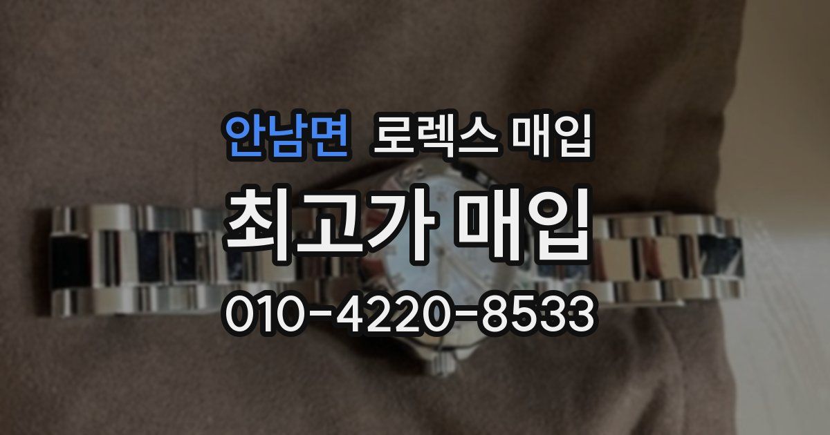 안남면 로렉스 매입