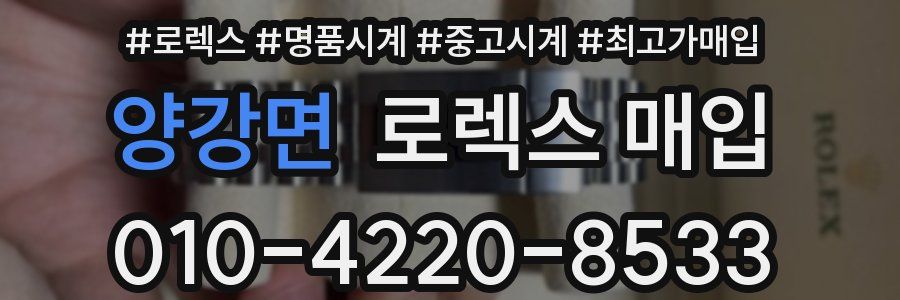 양강면 로렉스 매입