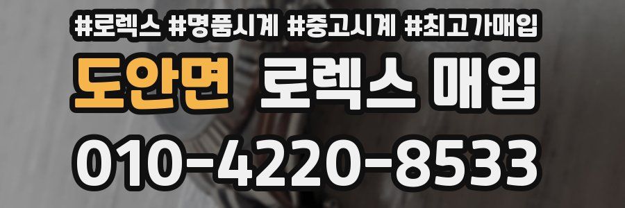도안면 로렉스 매입