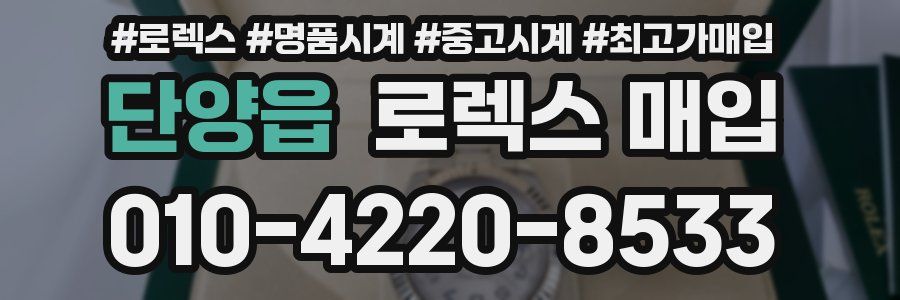 단양읍 로렉스 매입