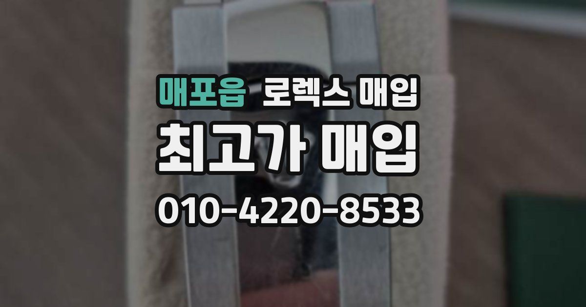 매포읍 로렉스 매입