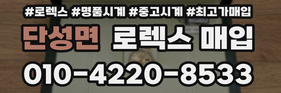 단성면 로렉스 매입