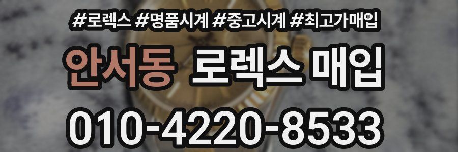 안서동 로렉스 매입