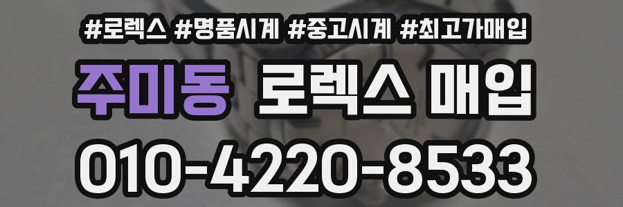 주미동 로렉스 매입