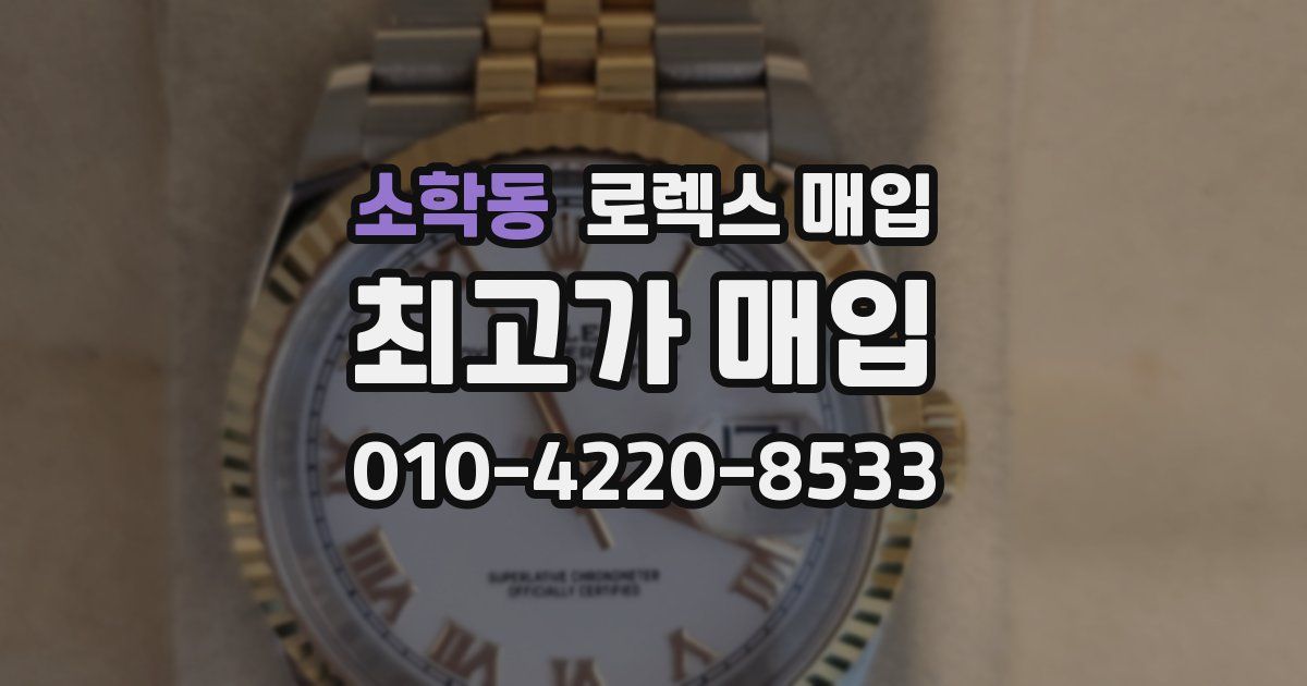 소학동 로렉스 매입