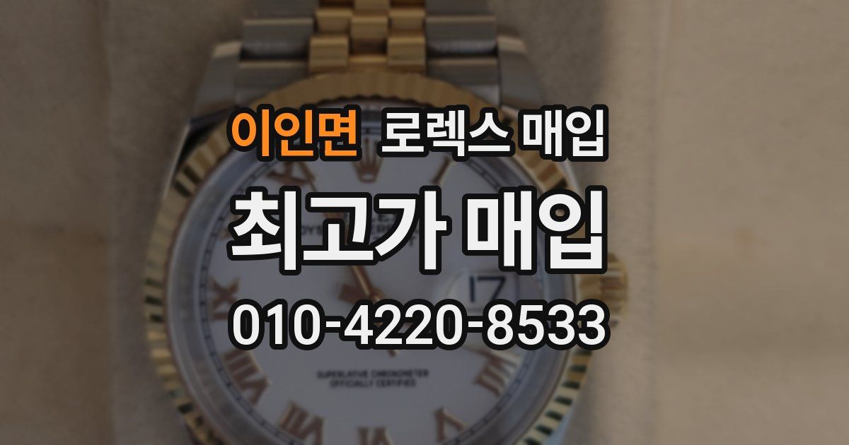 이인면 로렉스 매입