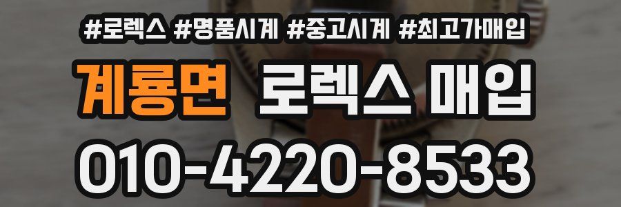 계룡면 로렉스 매입