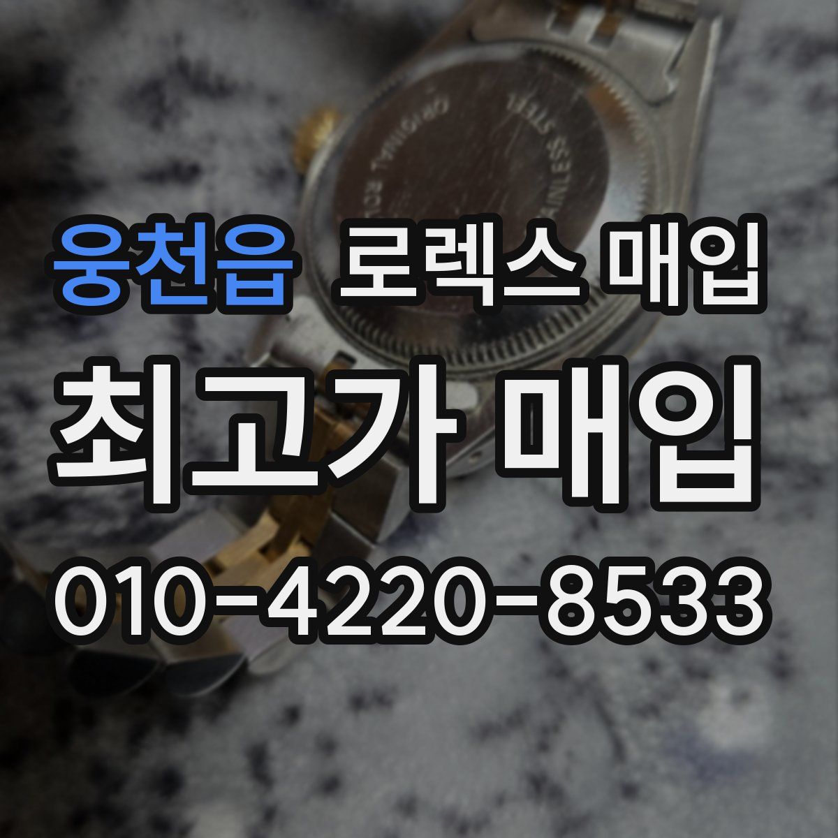 웅천읍 로렉스 매입
