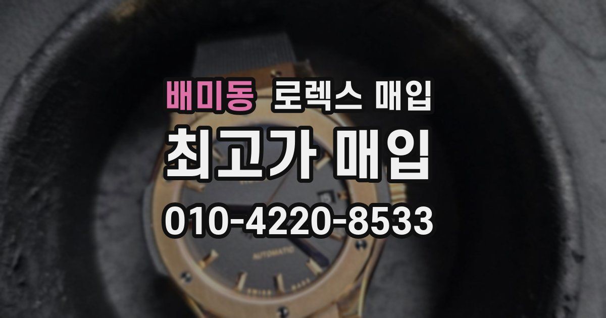 배미동 로렉스 매입