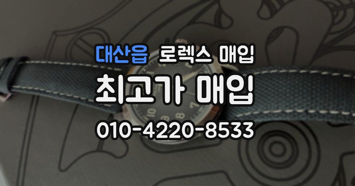 대산읍 로렉스 매입