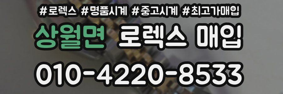 상월면 로렉스 매입