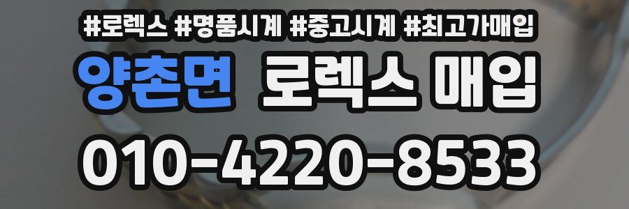 양촌면 로렉스 매입