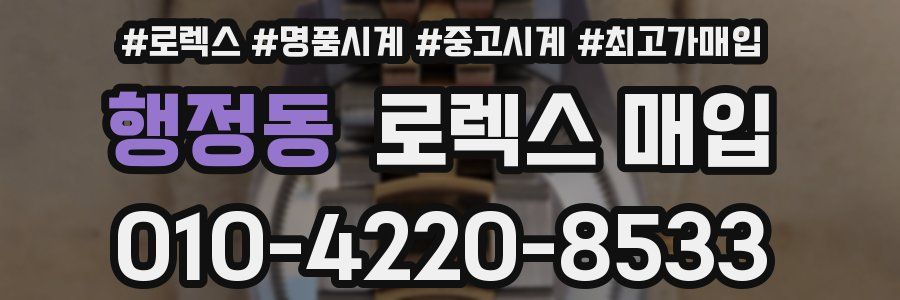 행정동 로렉스 매입