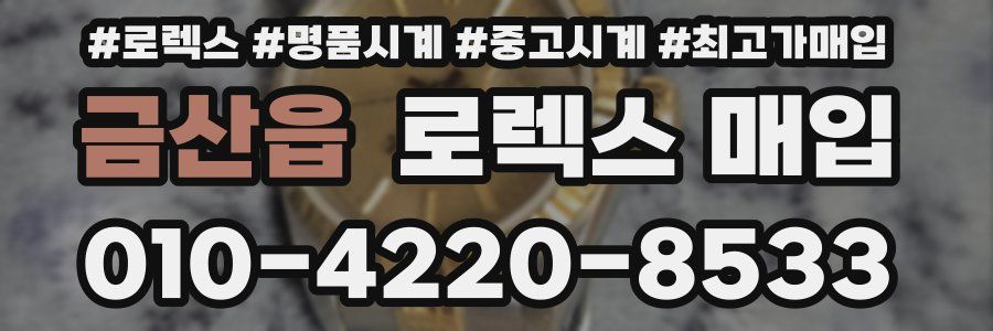 금산읍 로렉스 매입